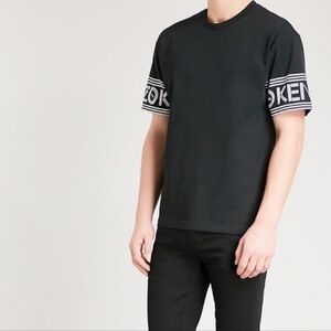 KENZO PARIS Cuff Print Tee in Black/White